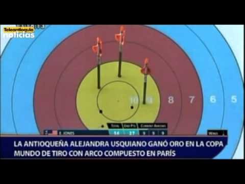 La antioqueña Alejandra Usquiano ganó oro en la Copa Mundo de tiro con arco compuesto en París