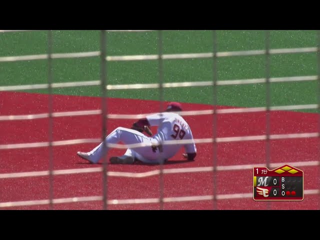 【ファーム】鋭い打球をナイスキャッチ!! イーグルス・ヒメネスのファインプレーで先制を阻止!! 2019/6/1 E-M(ファーム)