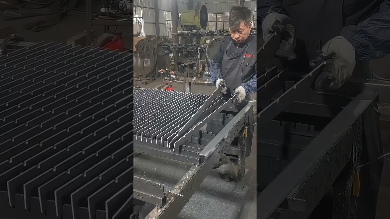 American Standard Steel Grating Manufacturing 🔥 Precision Welding & Heavy-Duty Quality #welding
