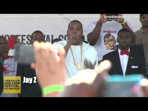 Jay Z and Jay Electronica Rock The Brooklyn Hip Hop Festival  2014