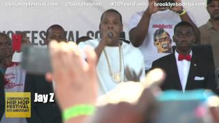 Jay Z and Jay Electronica Rock The Brooklyn Hip Hop Festival  2014