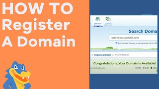 How to Register a Domain Name - HostGator Tutorial