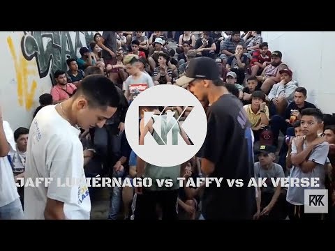 JAFF LUCIÉRNAGO vs TAFFY vs AK VERSE - 8vos Fecha 7 (Temporada 2018) - RapubliK y Freestyle Session