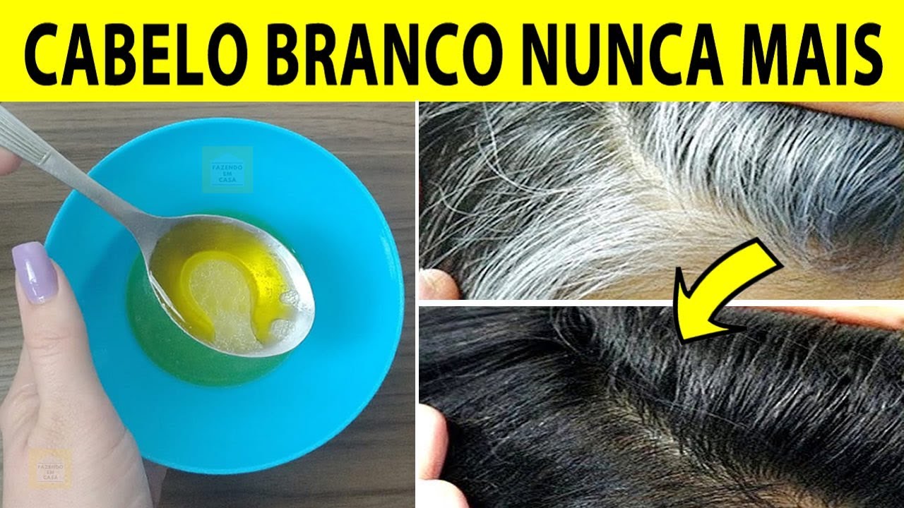 CABELO BRANCO NUNCA MAIS, Pinte em Casa Sem TINTA e Sem QUÍMICA Só Com Isso