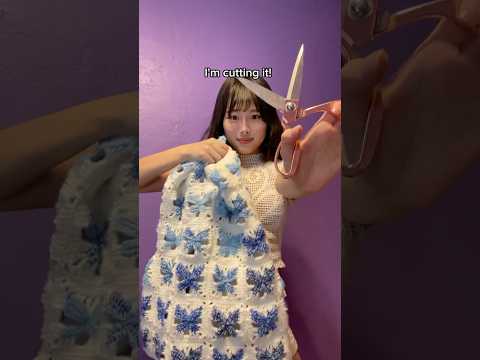 My Dress Was Unwearable... So I Did THIS! 🦋#crochet #crochetdress #crochettutorial