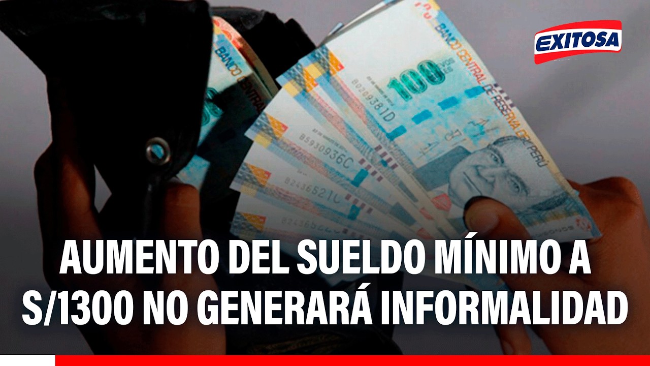 🔴🔵 Aumento del sueldo mínimo a S/ 1300 no generará informalidad, afirma Juan Sheput