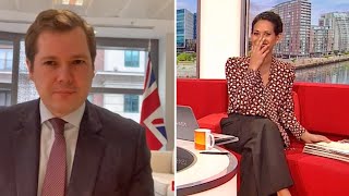 video: 'Sneering' BBC presenters mock minister over Union flag