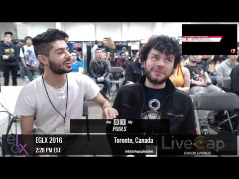 EGLX 2016 - Maz (Link) vs Ally (Mario) - SSB4 Pools