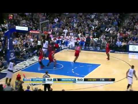 Brandan Wright MUSCLES   SLAMS Over Traffic   Clippers vs Mavericks   January 3  2014   NBA 2013 14