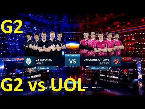 G2 vs UOL Game 2 Highlights - G2 ESPORTS vs. UNICORNS OF LOVE - Group B - IEM Katowice 2017