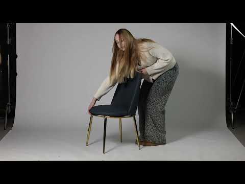 Миниатюра изображения товара Стул Arvento Кастелло DC-151G (графит/золото)