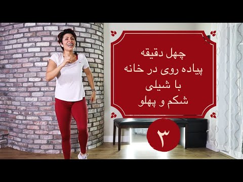 پیاده روی در خانه قسمت ۳ شکم و پهلو walk at home 3: abs