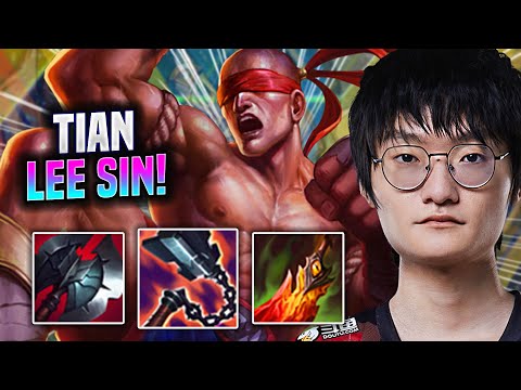 TIAN IS A GOD WITH LEE SIN! - TES Tian Plays Lee Sin Jungle vs Wukong! | Season 2022