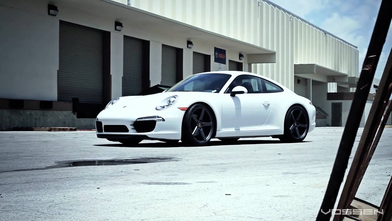 2012 Porsche 911 Carrera (991) on 20" Vossen VVS-CV3 Concave Wheels / Rims