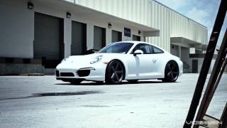 2012 Porsche 911 Carrera (991) on 20" Vossen VVS-CV3 Concave Wheels / Rims