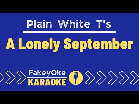 Plain White T's - A Lonely September [Karaoke]