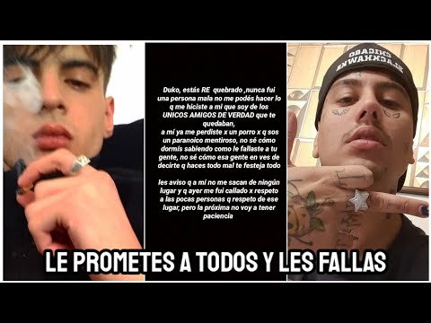 Exploto el BEEF entre Duki y Dam | Duki echo a Dam y le robaron el Celular