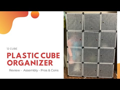 DIY Plastic Cube Storage | 12 Cube Closet Shelves | Modular Bookcase,  Wardrobe | Kids  cabinet