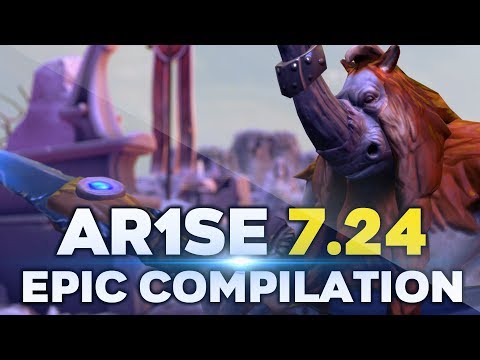 Ar1Se - EPIC Magnus Gameplay Compilation 7.24 Patch Dota 2
