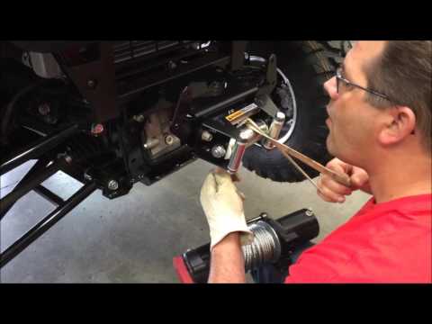 How to install a winch mount on a Kawasaki Mule Pro-FXT