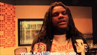 Fat Trel in studio with a Kay Ell Beat (Co Produced by DC Beatz)