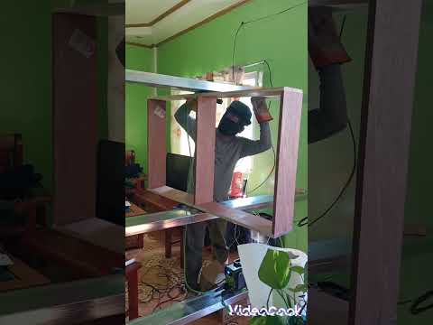 DIY: TUBULAR DIVIDER 2x6 with 360° ROTATING TV RACK