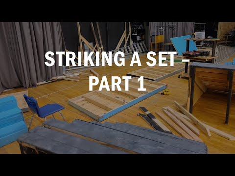 Tech Theatre with Mr Lawrence - Striking a Set Part 1 - The Back Wall