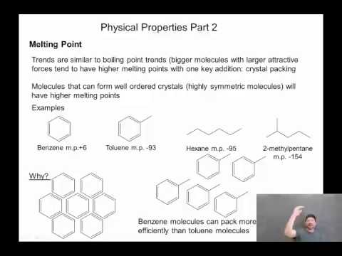 01 19 Melting Point  Polarity  Solubility  Density
