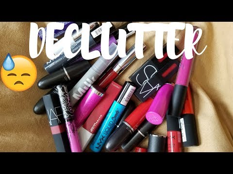LIPSTICK DECLUTTER │ RED + COLORFUL LIPSTICKS WITH SWATCHES