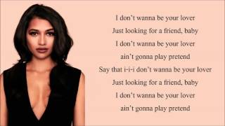 Vanessa White - Don't Wanna Be Your Lover (Lyrics + Pictures)