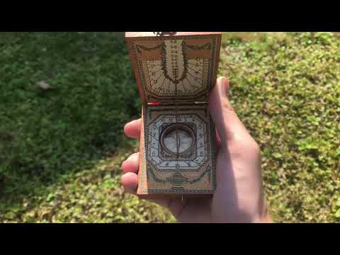 Diptych Sundial outdoor demo | BC Gnomonics