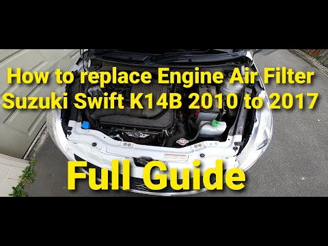 How to replace Suzuki Swift K14B Engine Air Filter 2010 to 2017 3rd Gen (Full guide)