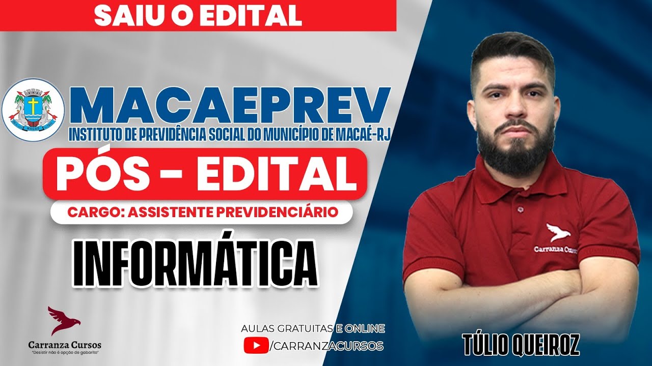 MACAEPREV - Informática - Pós-EDITAL - Túlio Queiroz