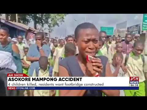 Asokore Mampong Accident: 4 children killed, residents want footbridge constructed