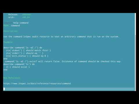 Getting Started with InSpec Part 2 - InSpec Shell (Demo)