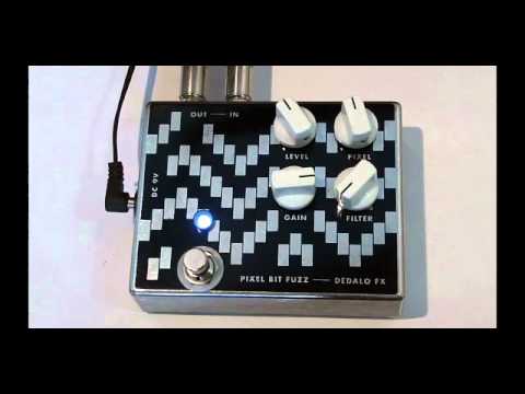 Guitar effect pedal - Dedalo Pixel Bit Fuzz - Analog Bit Crusher Fuzz & Noise Generator