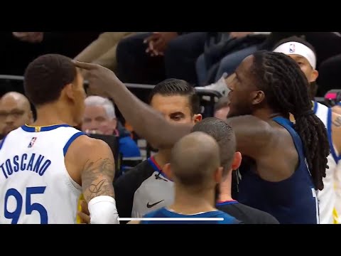 Taurean Prince and Juan Toscano-Anderson get into a scuffle!