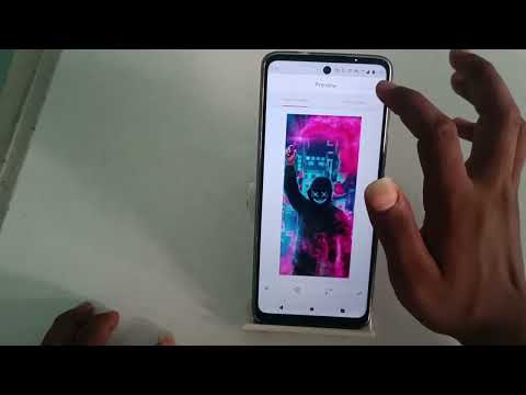how to lock screen wallpaper in gallery in moto G42