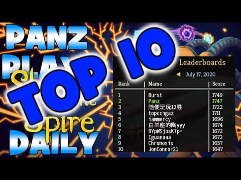 TOP 10 - Panz Plays Slay the Spire Daily Challenge July 17, 2020 DEFECT Insanity,Chaos,Deadly Events