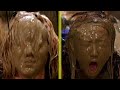 Ashley Tisdale & Brenda Song Mud faceplant + Behind the scenes