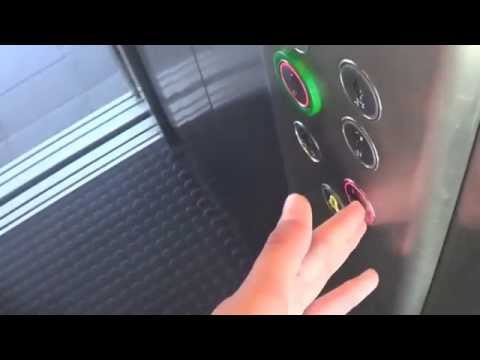 SJEC / ALT MRL traction elevator (China import) @ Stadion parking garage, Malmoe, Sweden.