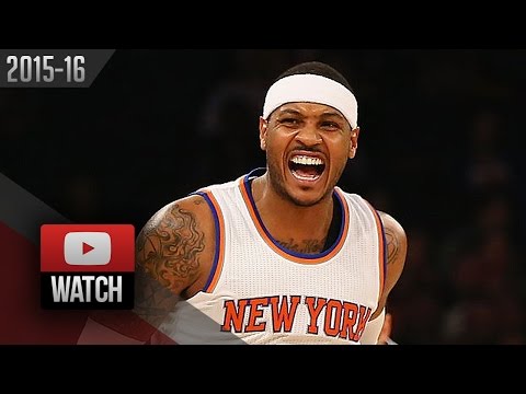 Carmelo Anthony Full Highlights vs Nets (2015.12.04) - 28 Pts