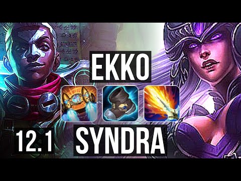 EKKO vs SYNDRA (MID) | 8/0/4, Rank 5 Ekko, Legendary | KR Master | 12.1