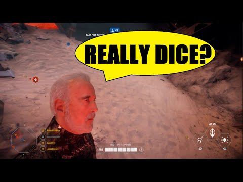 Star Wars Battlefront 2 - Count Dooku gets owned by DICE XD | Crazy Heroes unleashed event game!