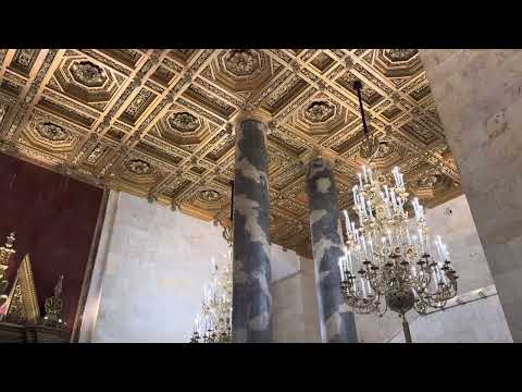 The Lobby of Hilton Moscow Leningradskaya Hotel, Moscow, Russia - 4K