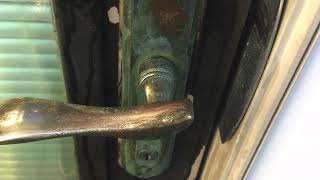 Restoring an $800 brass door handle for client