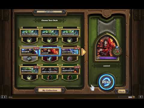 NO SOUND - Deathwing emotes and animations - Hearthstone Descent of Dragons
