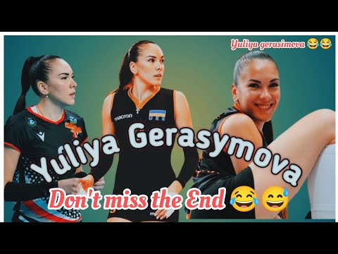 Yuliya Gerasimova Ukrainian volleyball player funny moment😅 😂 amazing player | Volleyball Stars