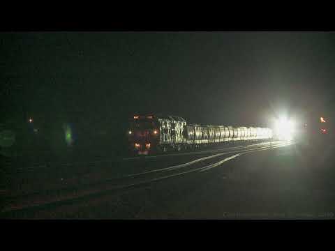 6PM7 Pacific National Freight Train Overtakes Grain Train (10/9/2018) - PoathTV Australian Railways