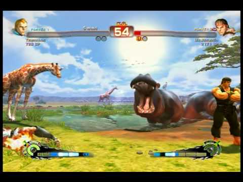 SSF4: Tzanathos (Abel) vs Ult Assassin (Ryu) Endless Battle 2010